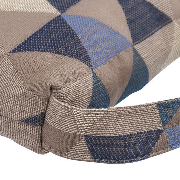 Peso de Porta Bolsa 1,1kg Jacquard Azul 14x11cm