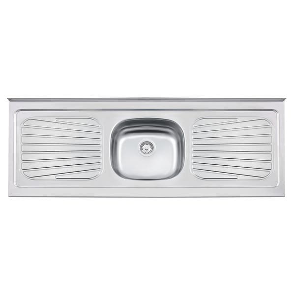 Pia de Cozinha Aço Inox Cinza 150cm Standard Tramontina
