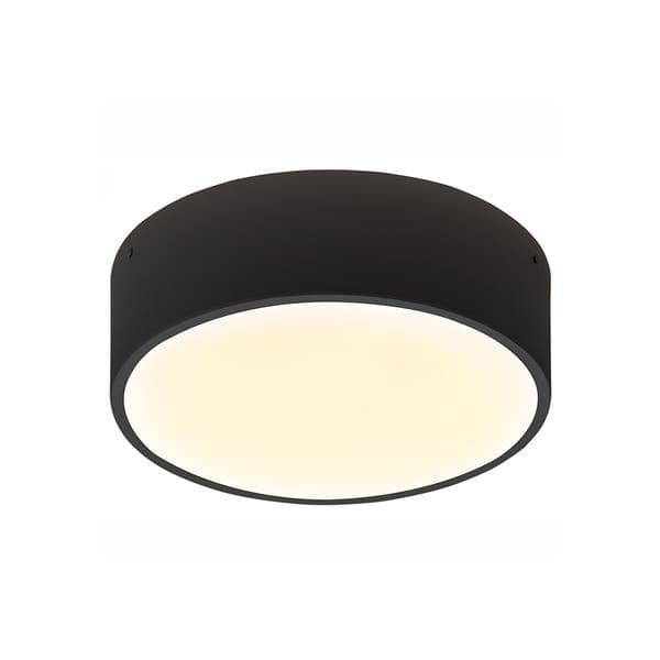 Plafon 4 Lâmpadas Preto Metal e Plástico Donuts Taschibra