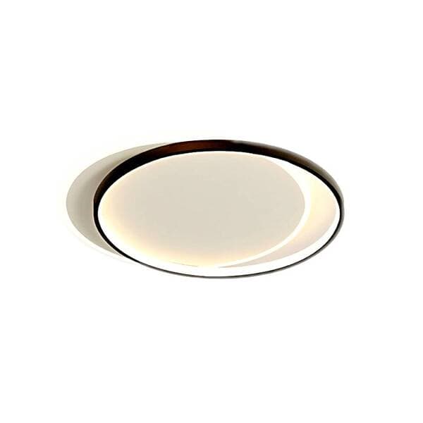 Plafon LED Preto Metal 47cm 50W Luz Amarela Sirius Gmh
