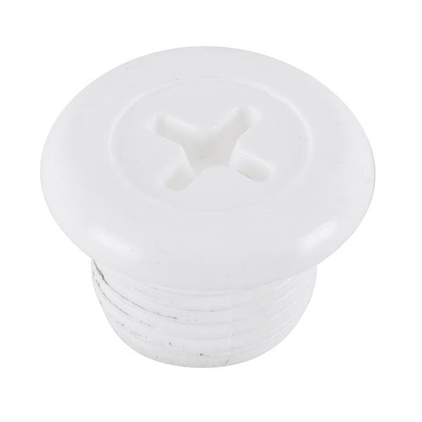 Plug Arremate ABS 1/2" Branco Acquabios