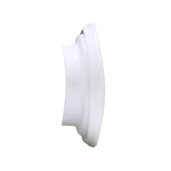 Ponteira de Varão de Cortina 28mm Alumínio Chata Branco DeVictor