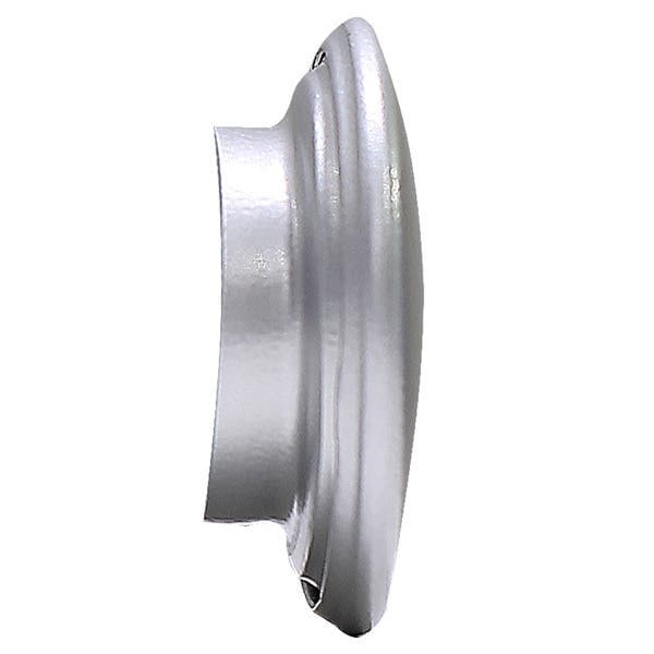 Ponteira de Varão de Cortina 28mm Alumínio Chata Titânio DeVictor