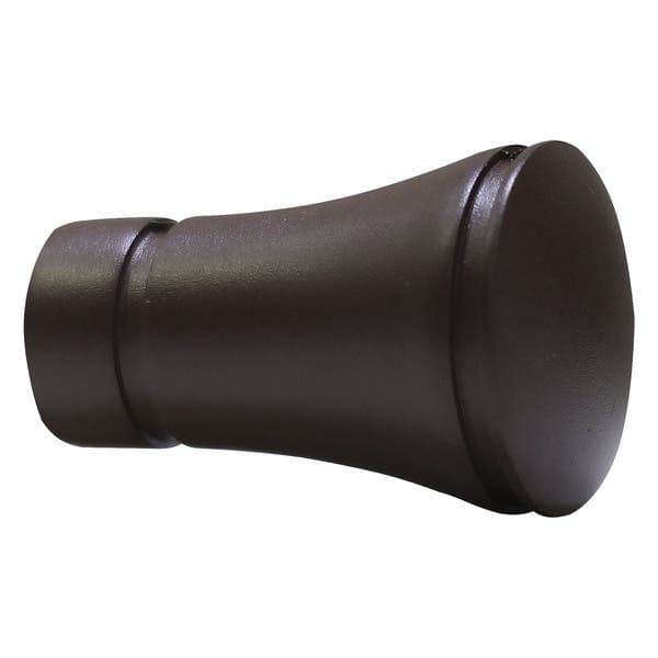 Ponteira para Varão de Cortina Bruna Alumínio Corten 28mm