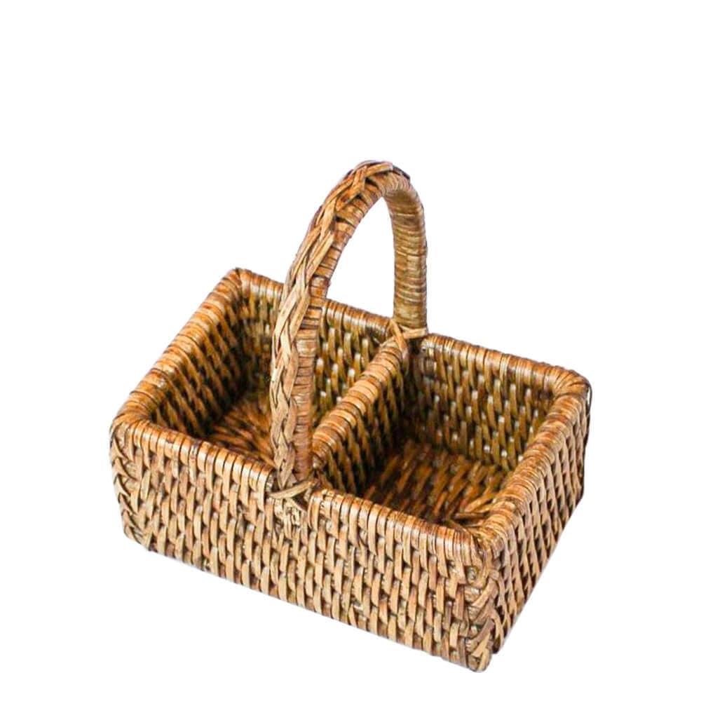 Porta Adoçante de Rattan 11,5x7,5x5CM