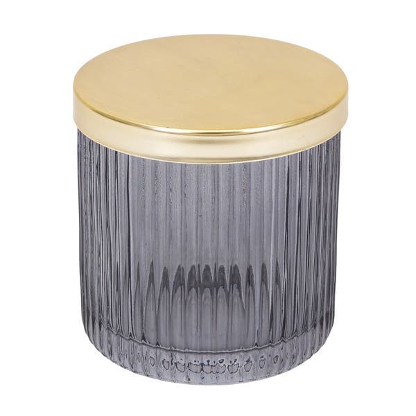 Porta Algodão de Bancada para Banheiro Vidro Fumê Gatsby Sensea
