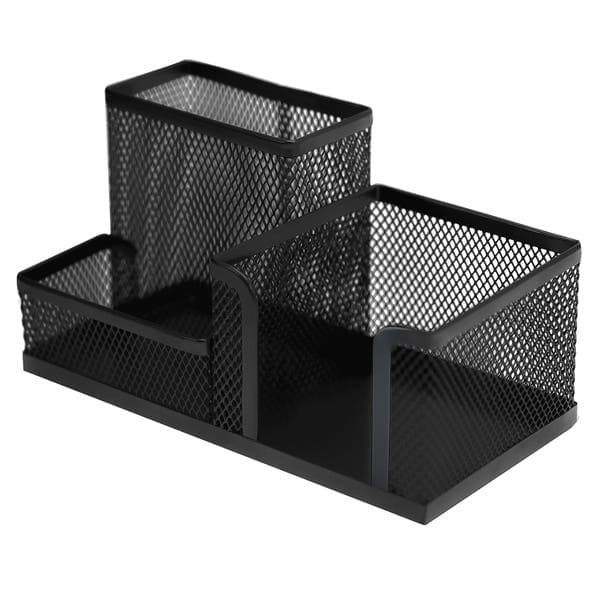 Porta Caneta de Aço 10x20cm Preto Dello