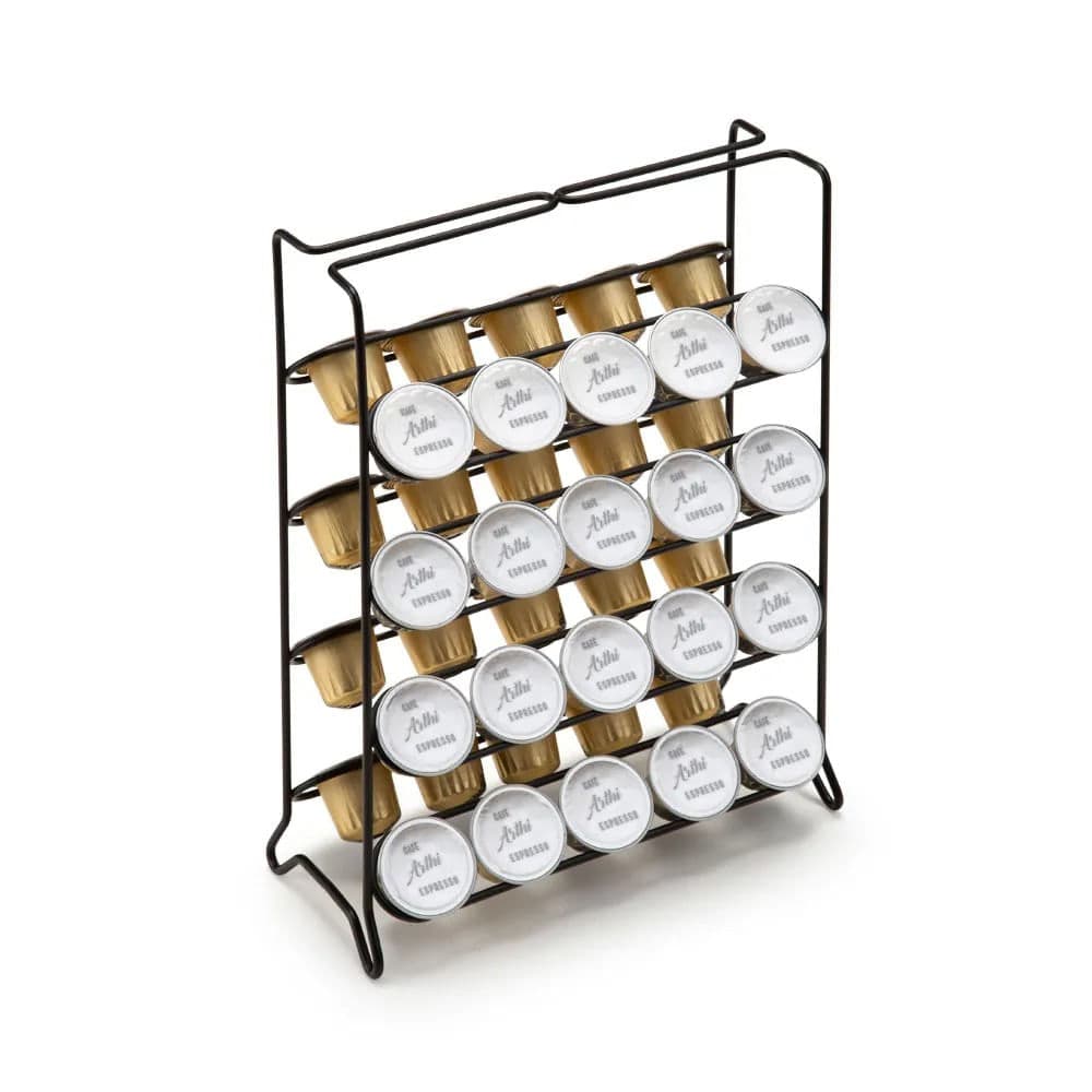 Porta Cápsulas de Café Nespresso 27,5 19,5cm Preto - Arthi