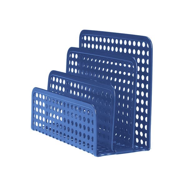 Porta Documentos de Mesa Metal Azul Oikos