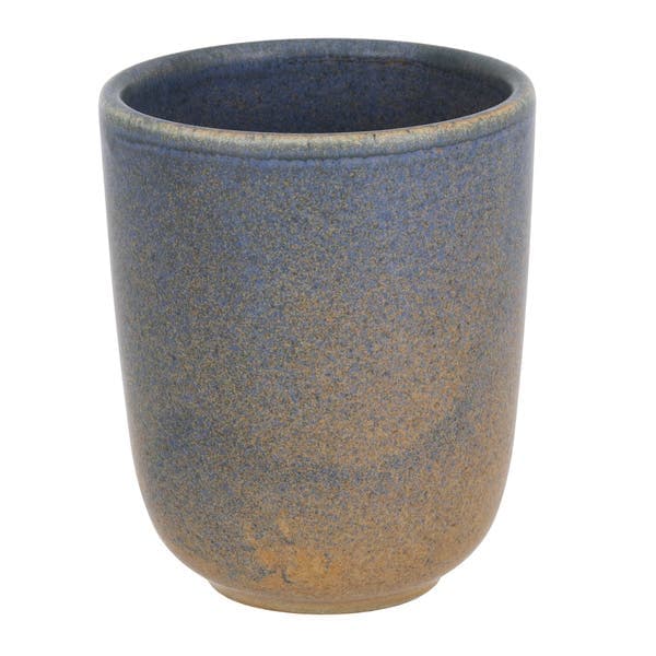 Porta Escova de Dente Cerâmica Esmalte Azul Osaka YOI