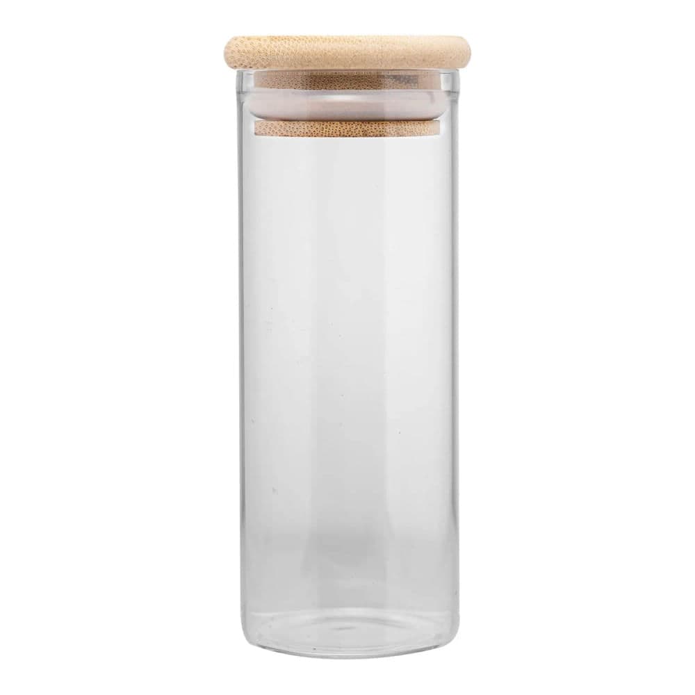 Porta Mantimento de Vidro com Tampa De Bambu 160mL - Wolff