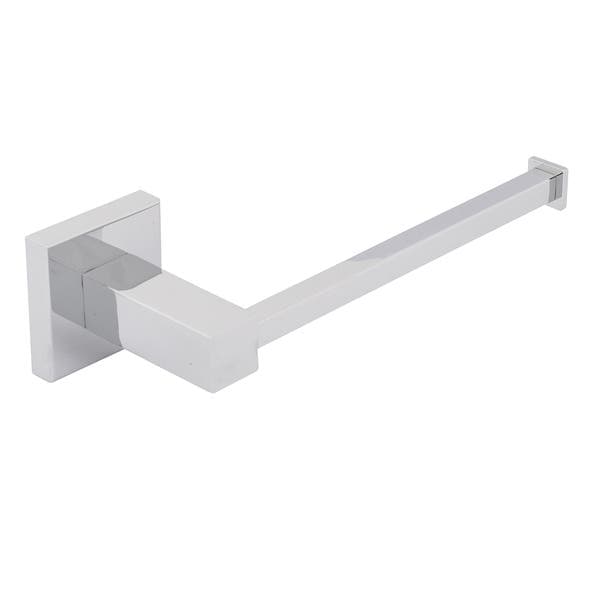 Porta Papel Higiênico Cromado de Metal Parafuso Square Stoc