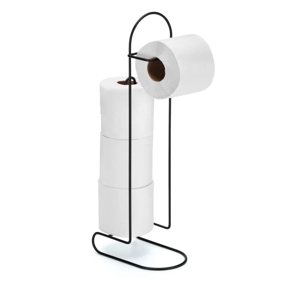 Porta Papel Higiênico de Chão 49cm Black - Arthi