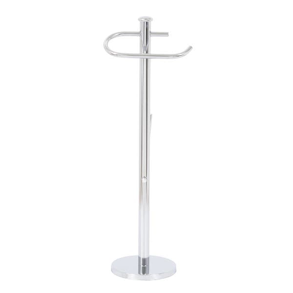 Porta Papel Higiênico de Chão Duplo Prata Standard Jackwal