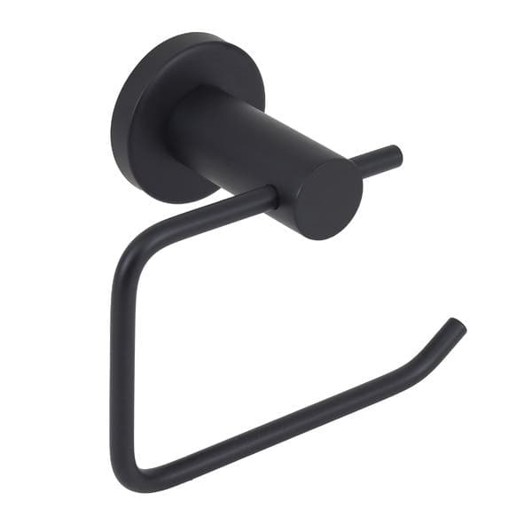 Porta Papel Higiênico Metal Parede Preto Prática Stoc