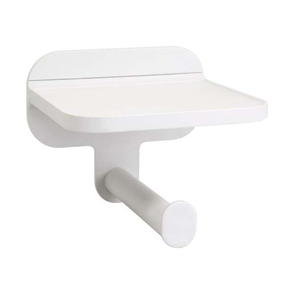 Porta Papel Higiênico Plástico de Parede Easy Branco Sensea