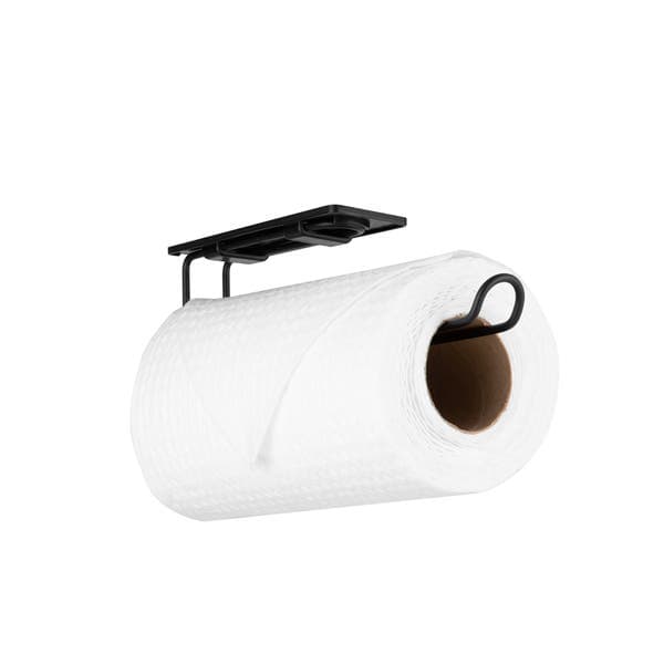 Porta Papel Toalha de Aço Preto Arthi