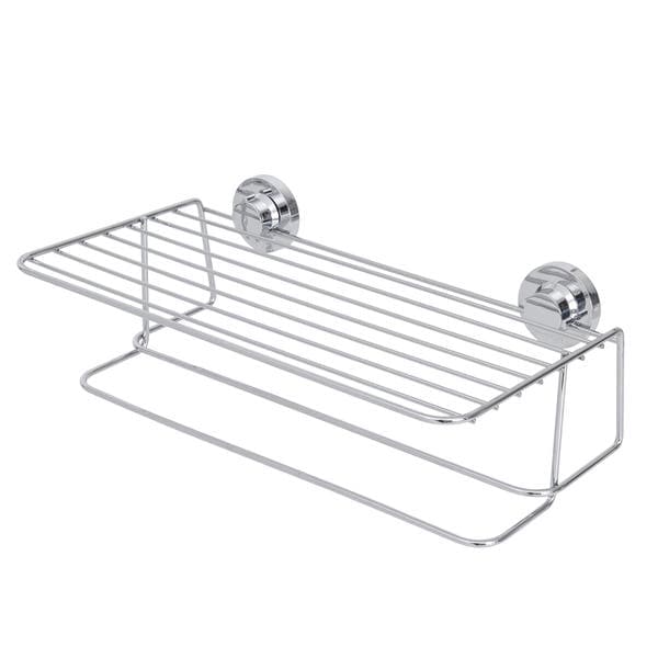 Porta Toalha Aço Cromado Prata 45cm 4000 Future