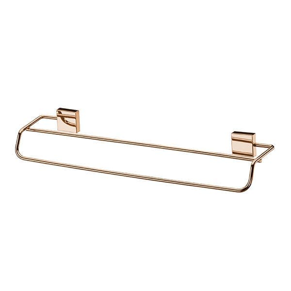 Porta Toalha Banho Metal e Plástico Barra Soft Barroque Future