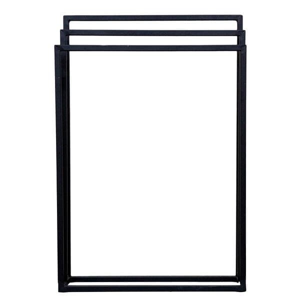 Porta Toalha de Chão Metal Preto 50cm Trend Dicompel