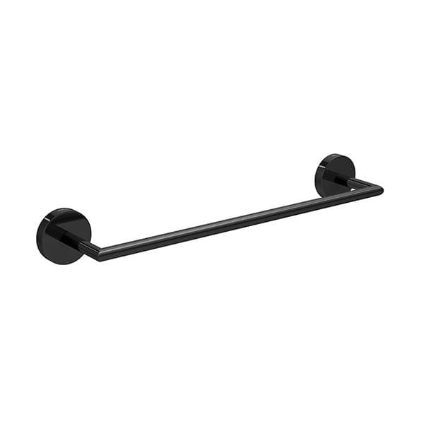 Porta Toalha Disco 30cm Preto Deca