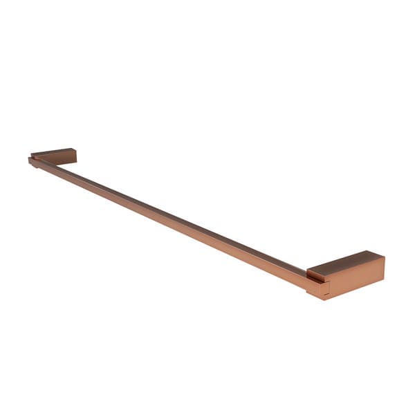 Porta Toalha Rosto e Banho Metal 62cm Rose Gold Quartzo