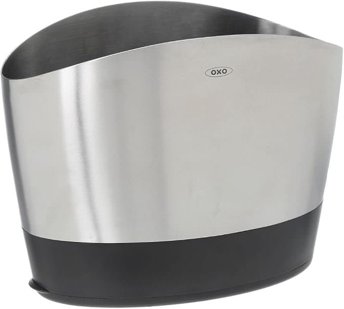 Porta Utensílios Cozinha Aço Inox 3 Compartimentos - Oxo