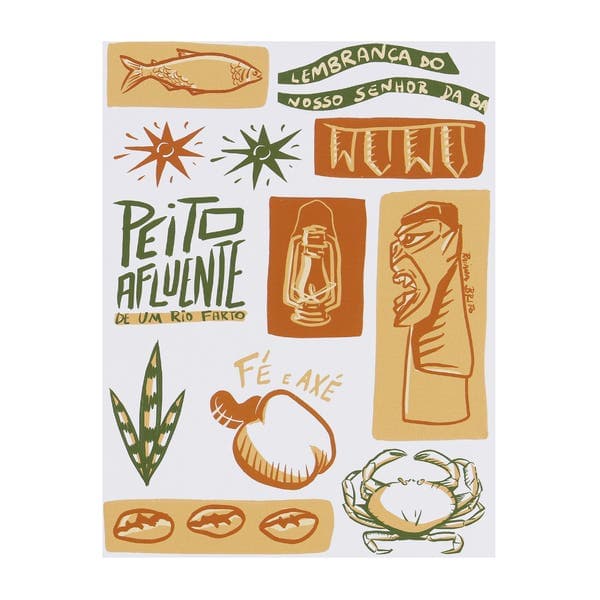 Poster Encantos do Nordeste 30x40cm Raiana Britto