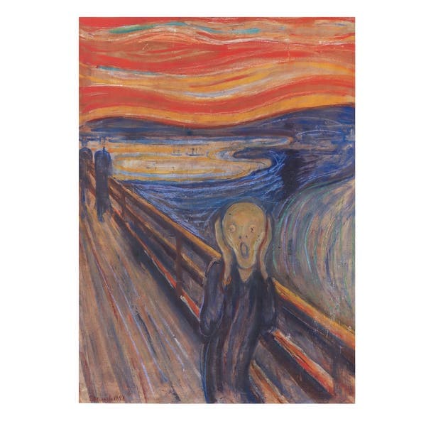 Pôster Grito Multicolorido 50x70cm Outlet dos Quadros