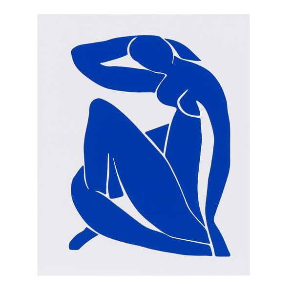 Pôster Matisse Blue Nude Multicolorido 50x40cm Outlet dos Quadros