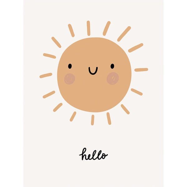 Poster Sol Bege 30x40cm Arte Própria