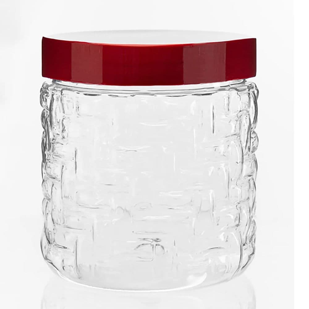 Pote com Tampa Mosaico 1l Vinho - Bl Ud