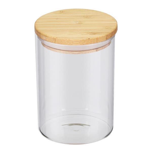 Pote Hermético 700ml Vidro com Tampa Bambu Vika YOI