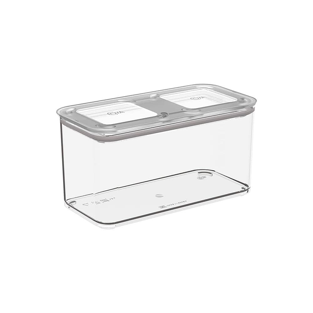 Pote Hermético Retangular 1,3l Cristal - Coza