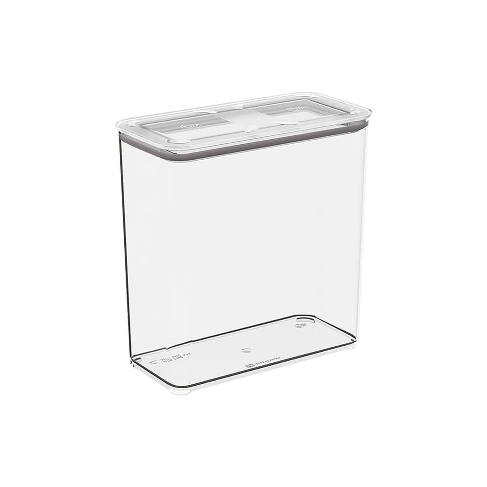 Pote Hermético Retangular 2,7l Cristal - Coza