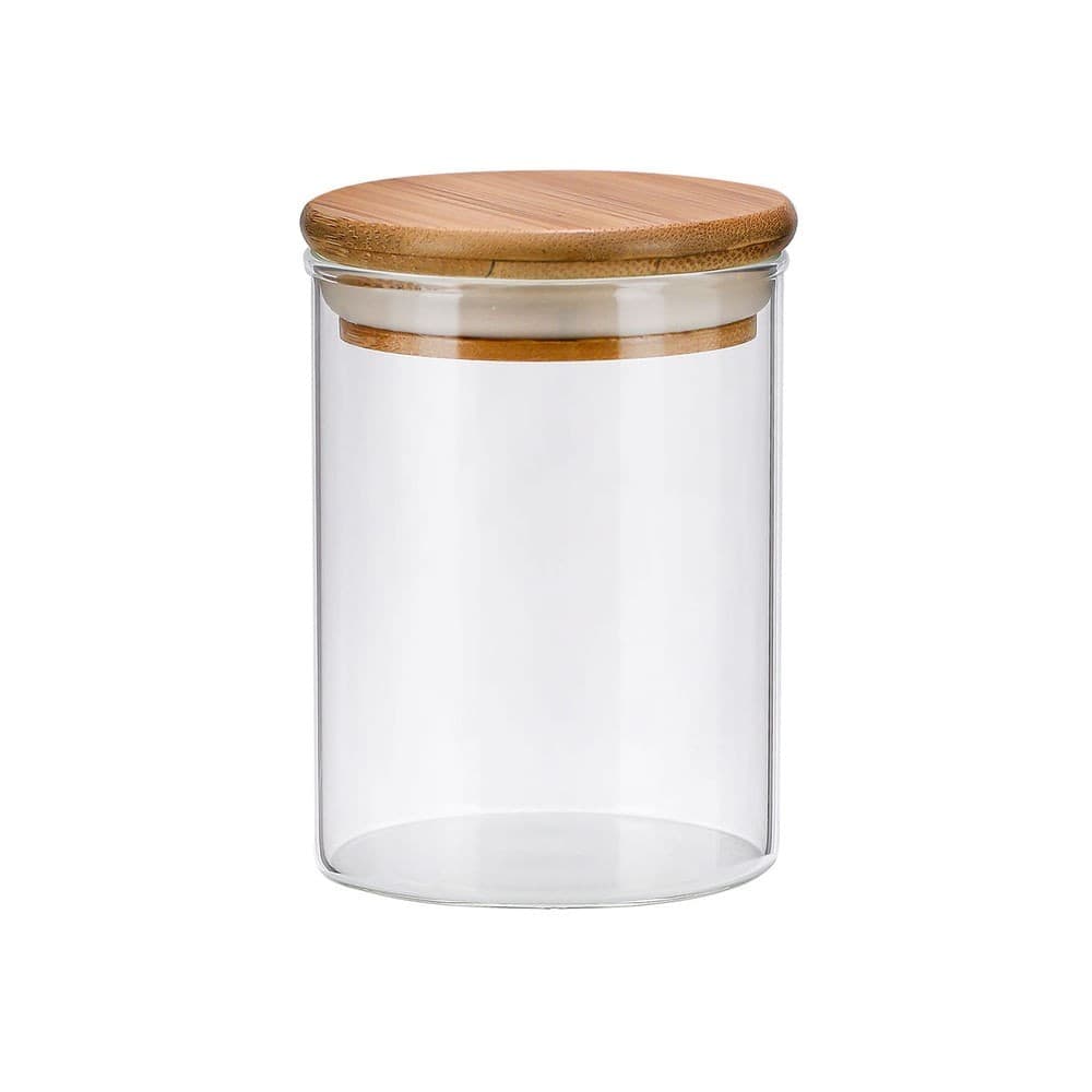 Pote Hermético Vidro Bambu 150mL Transparente - Tuut