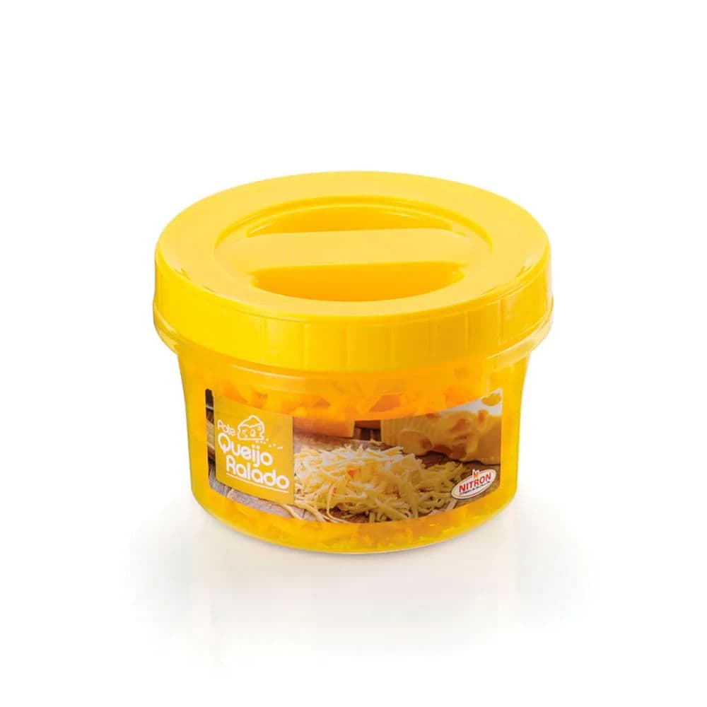 Pote para Queijo Ralado 500mL Amarelo - Nitron