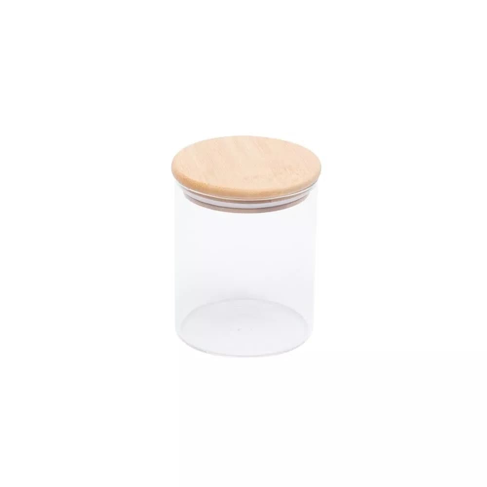 Pote para Temperos com Tampa em Bambu 650 ml