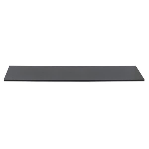 Prateleira de Madeira MDP Preta 120x40cm Decoração Spaceo