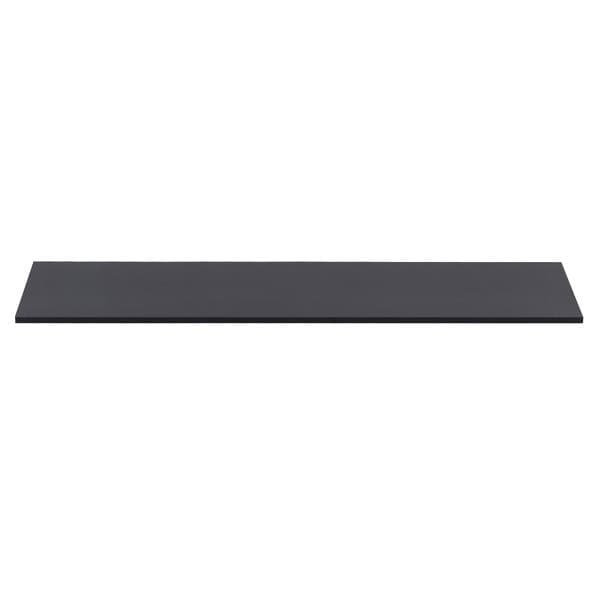 Prateleira de Madeira MDP Preta 90x20cm Decoração Spaceo