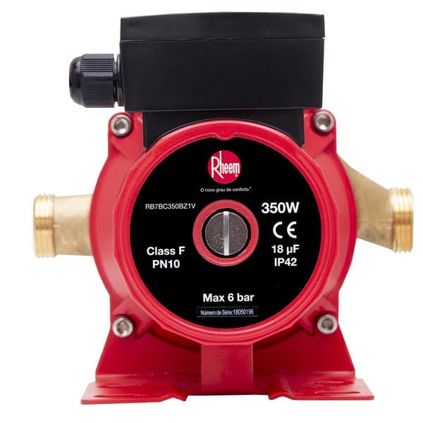 Pressurizador para Aquecedor de Água a Gás 127V (110V) 350W Rheem