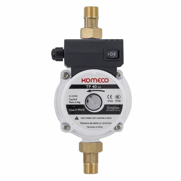 Pressurizador para Aquecedor de Água a Gás 220V TP40 G4 Komeco