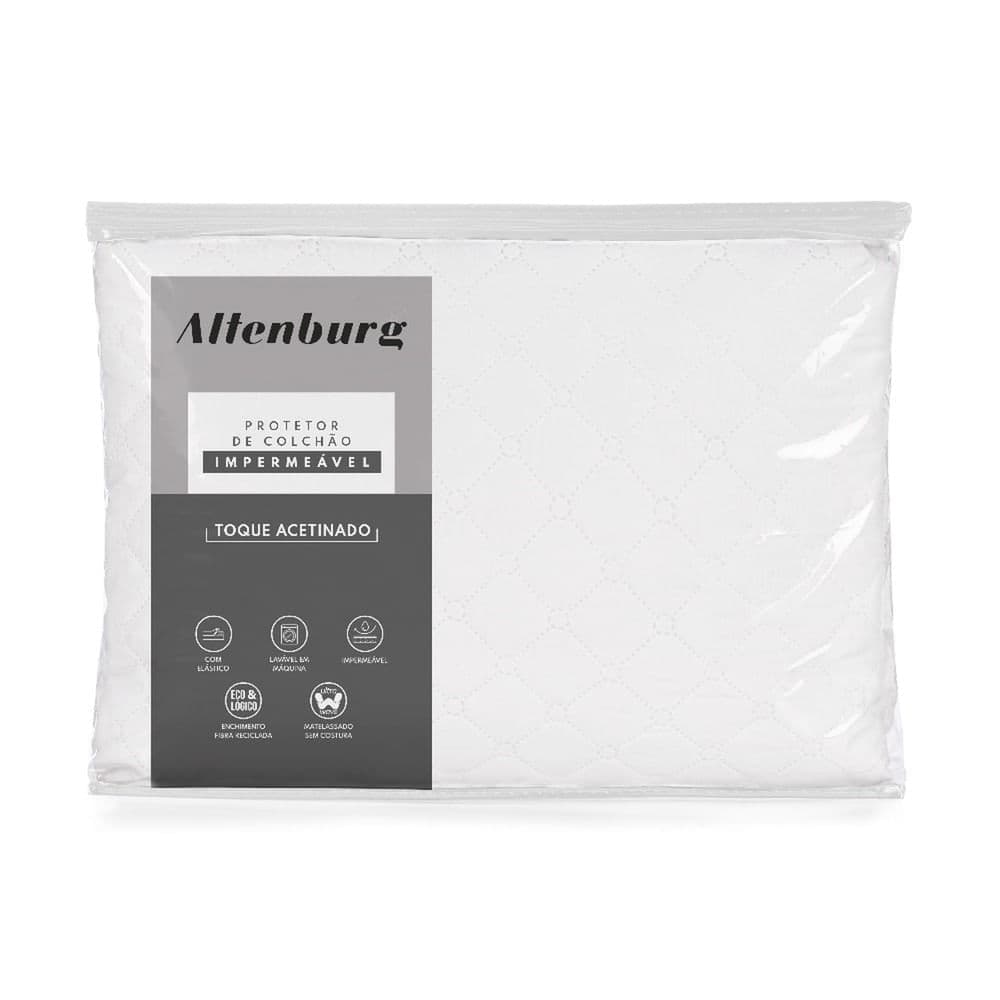 Protetor de Colchão Impermeável Casal Branco - Altenburg