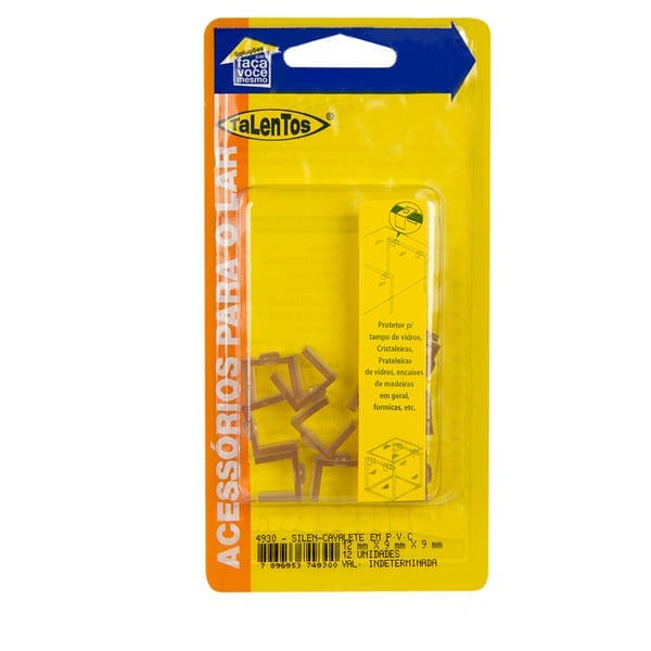 Protetor para Tampo de Vidro 12x9mm 12 peças