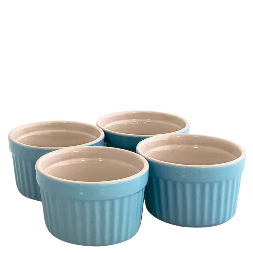 Ramekin de Cerâmica Classic Jomafe Azul 10X5,5CM 4PÇS