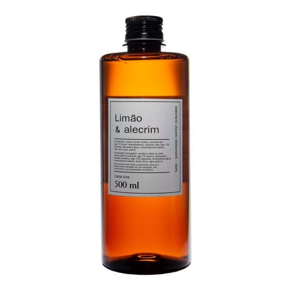 Sabonete Líquido Limão e Alecrim 500ml Casa Viva