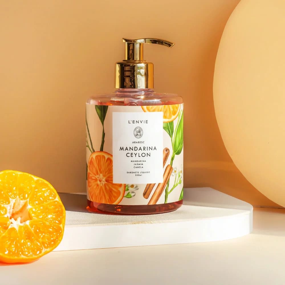 Sabonete Liquido Mandarina Ceylon Arabesc 350ml - Lenvie