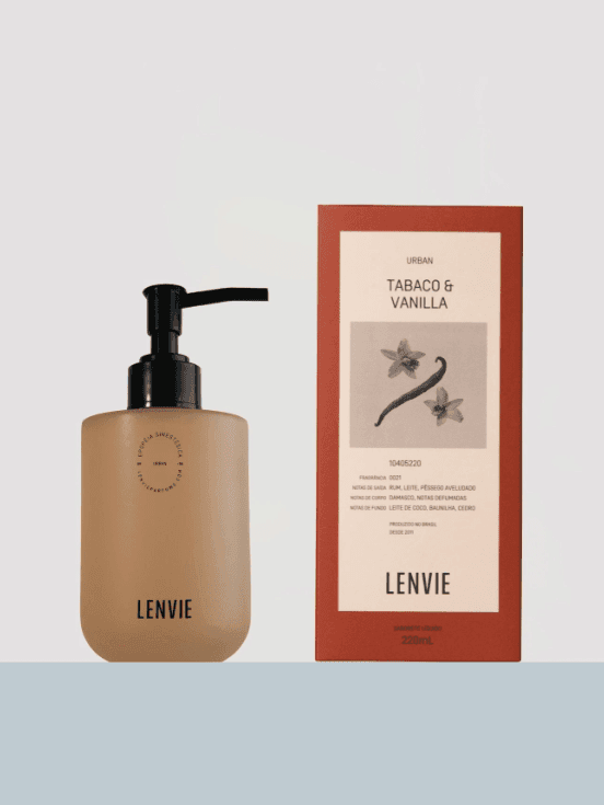 Sabonete Líquido Tabaco e Vanilla 220ml - Lenvie