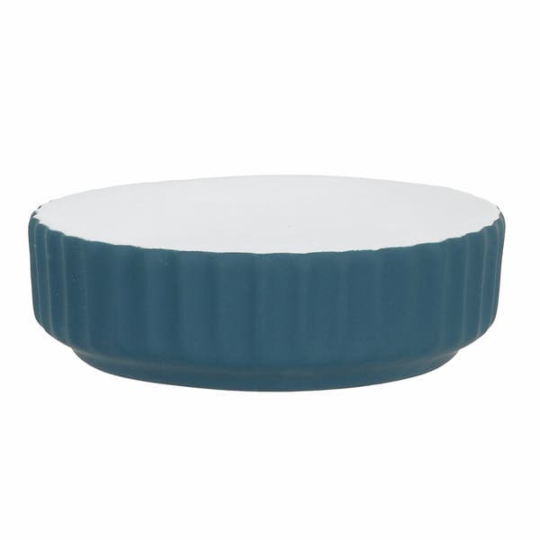 Saboneteira de Bancada Cerâmica Redonda Verde 11,5cmx41cm Oikos