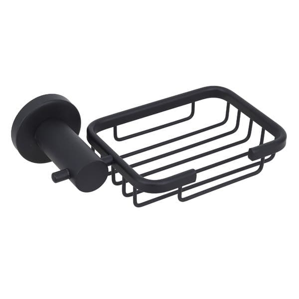Saboneteira de Parede para Banheiro Aço Inox Preto Prática Stoc
